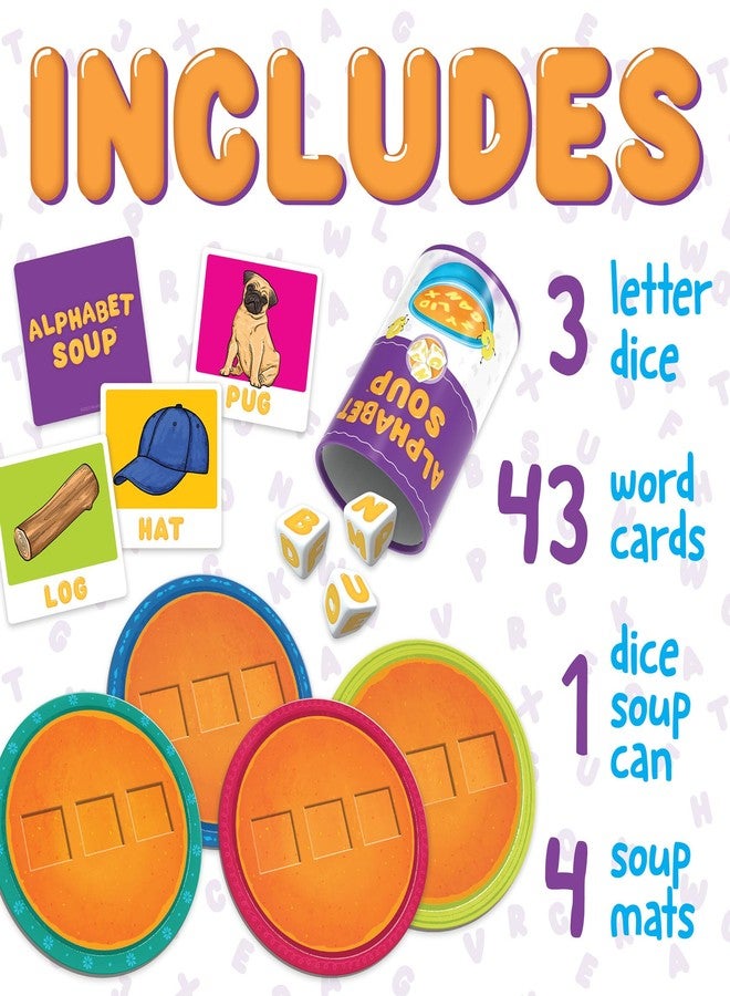 Peaceable Kingdom Alphabet Soup Spelling Game - Educational Boardgame for Kids Aged 3 and Up - Preschool Learning Activities - Kindergarten Learning Games - Image 2